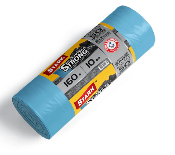 Пакети для сміття 160х10 STARK міцні сині